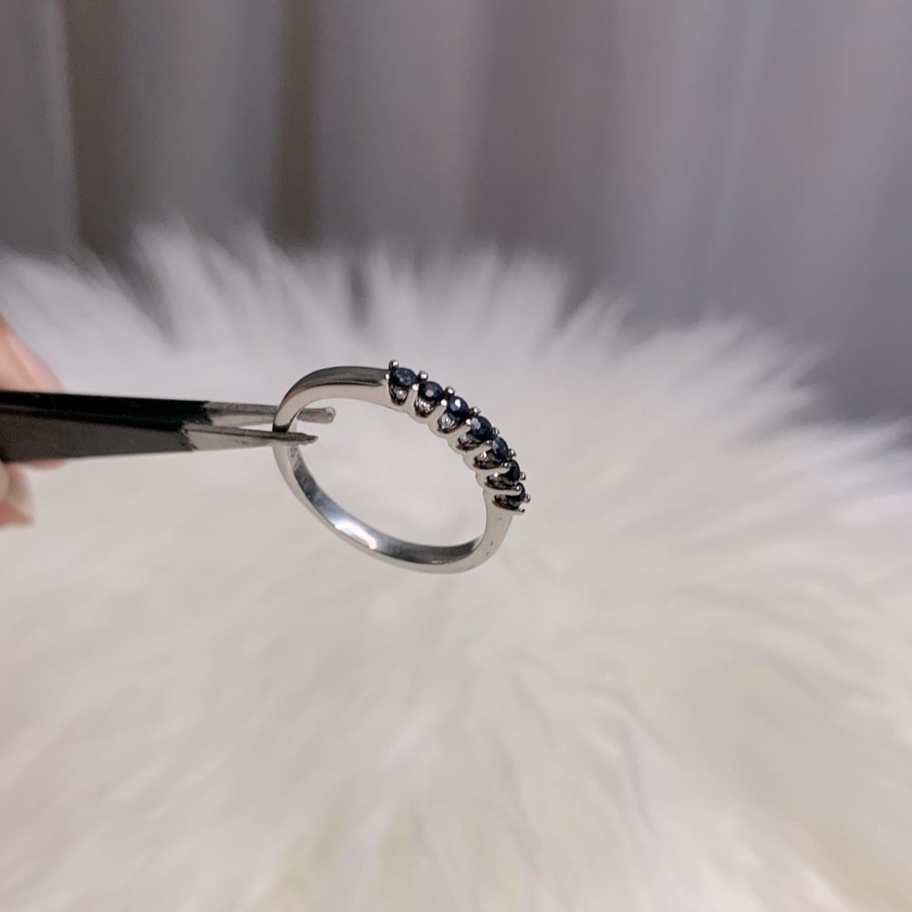 Dainty Blue Stainless Steel Ring